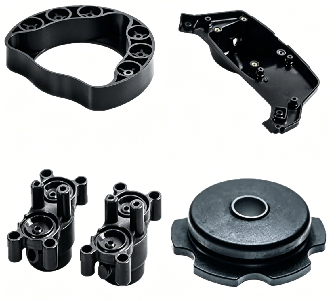 Plastic molding prototype for automotive EV parts low volume 1-50pcs USA & Germany
